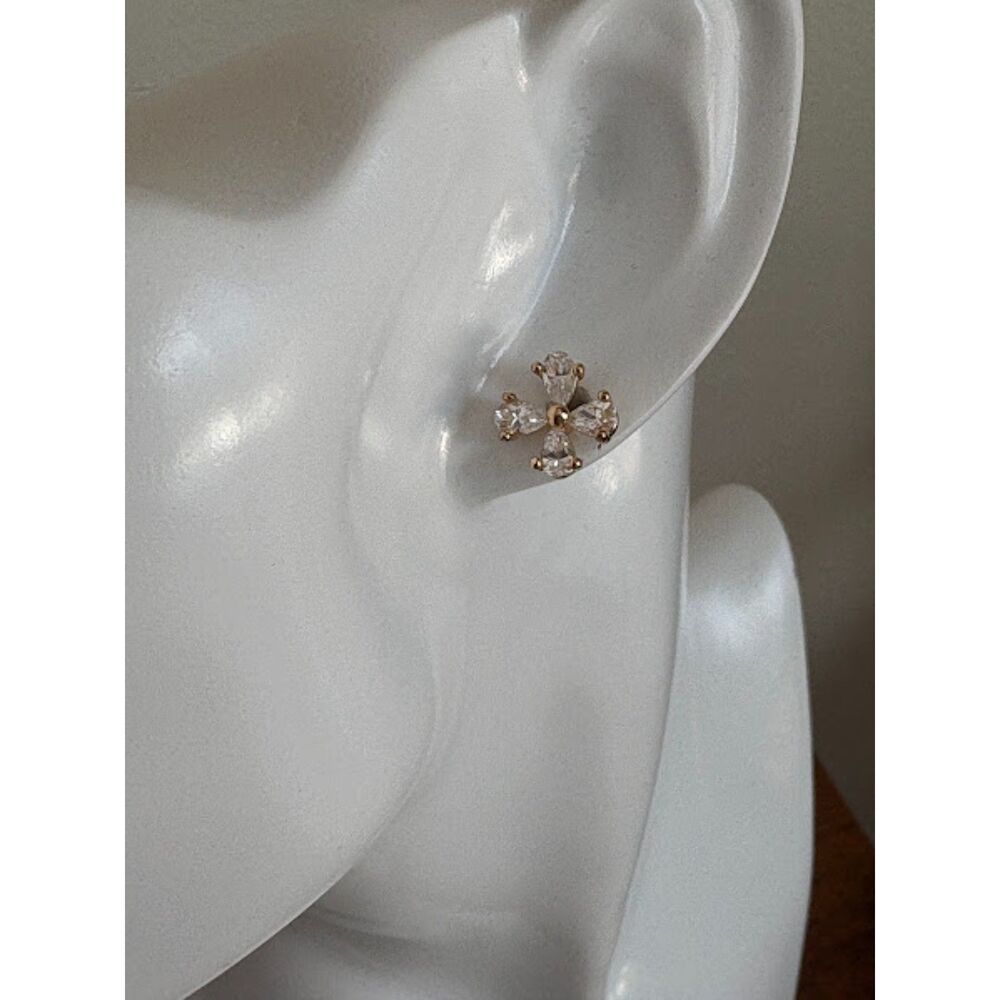 Swarovski Flower Petal Stud Earrings